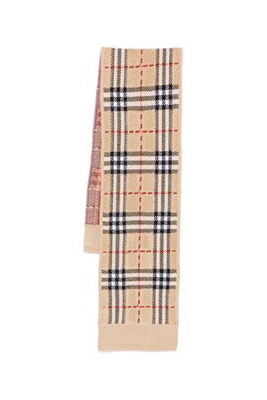 beige wool scarf BURBERRY KIDS | 8105878B9368